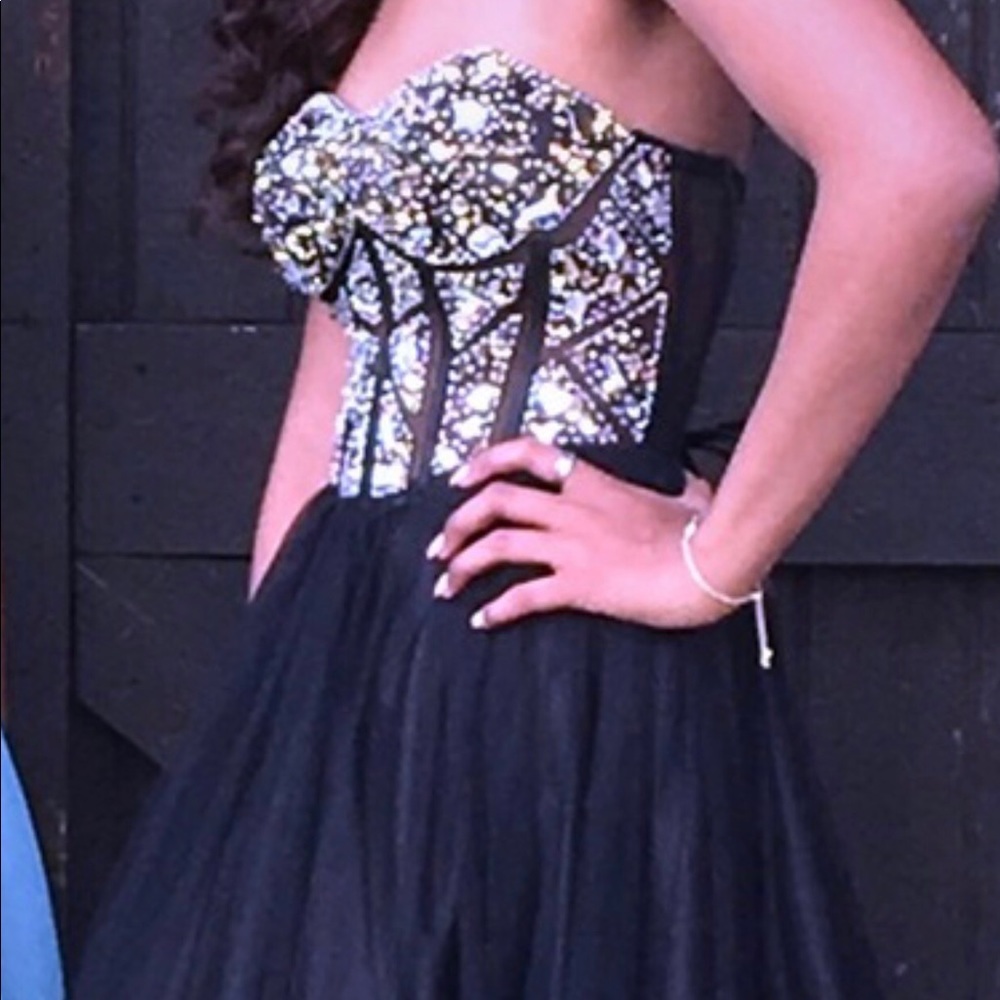 Blondie Nites Corset Prom Dress - SIZE 1